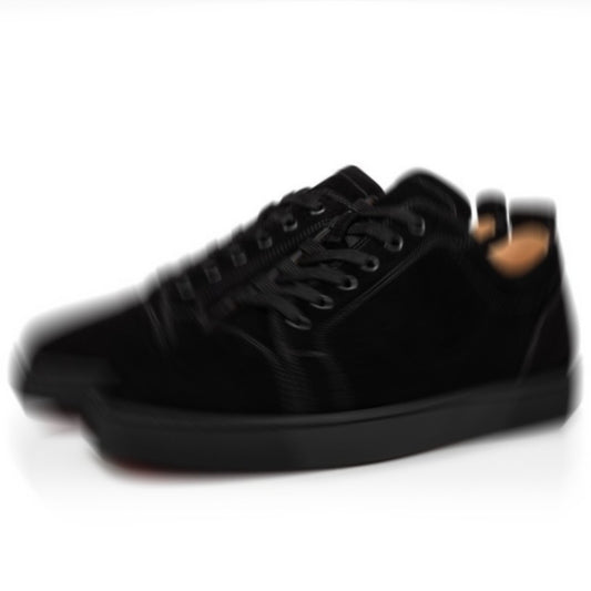 Black sneakers on a white background